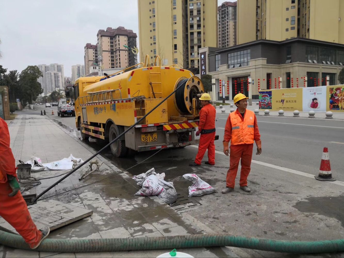 三水排污管道清淤-管道清洗